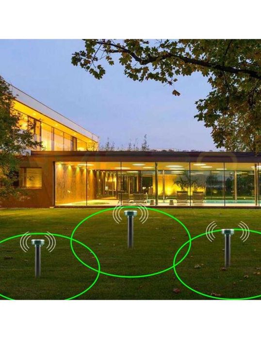 Zestaw 6 Odstraszaczy Solarnych Na Krety Wbijany 850m2 Panel Słoneczny