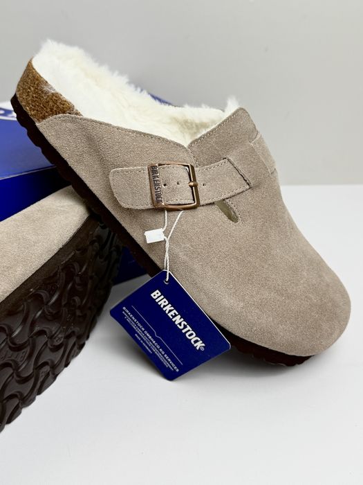 Клоги Birkenstock boston shearling шльопанці  біркеншток биркенсток