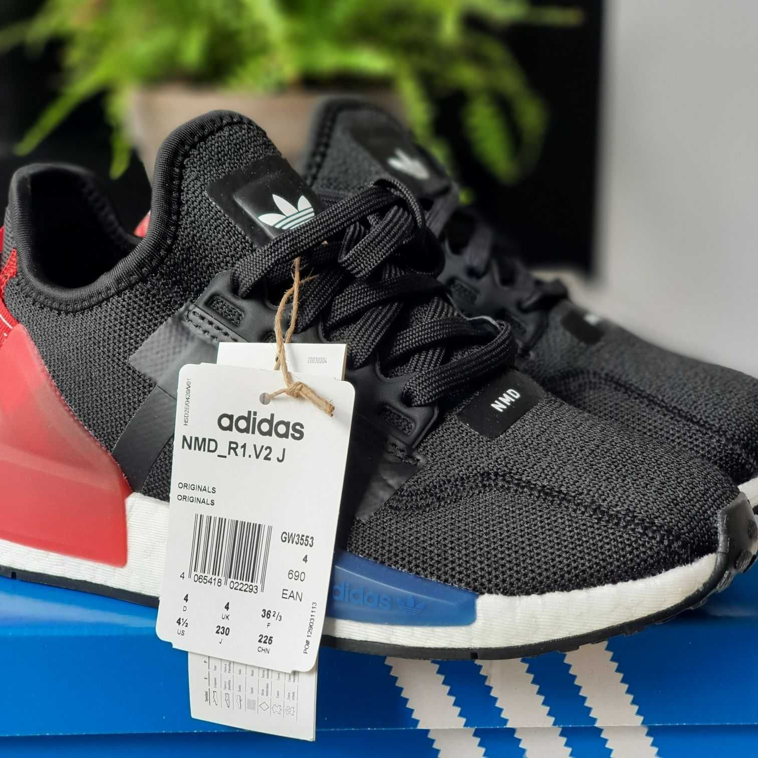 Buty Adidas NMD R1 V2 - czarne - 36.5 - oryginalne