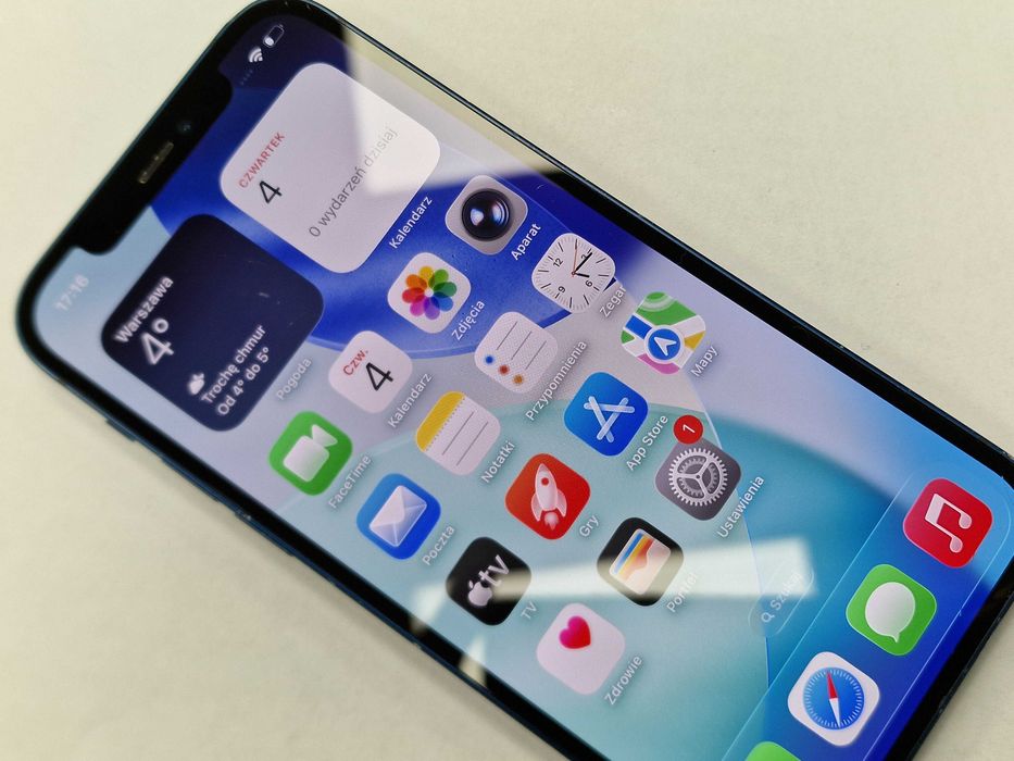 Iphone 12 64GB/ Blue/ 78%/ zbita szybka/ czytaj uważnie opis