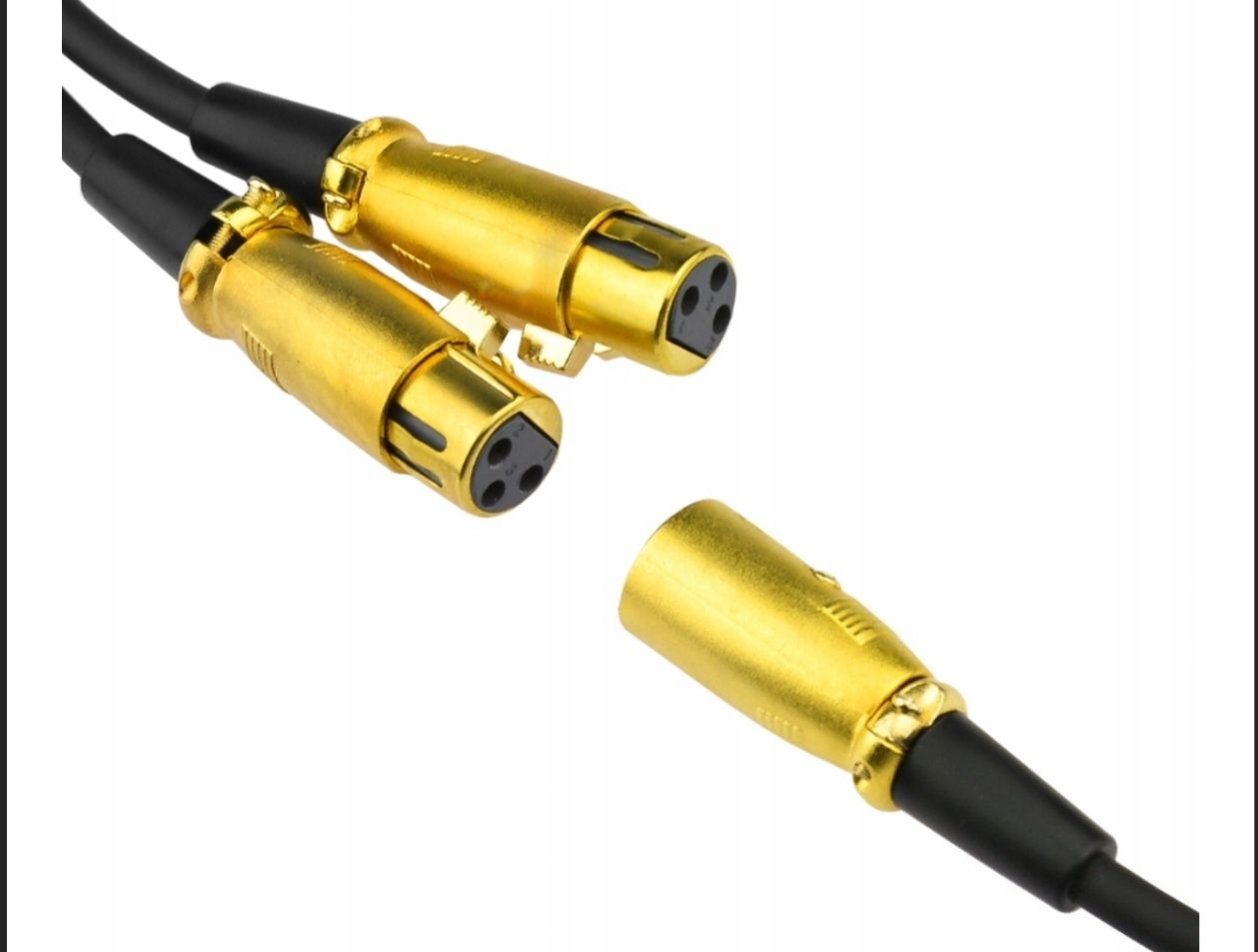 Kabel XLR - XLR Klotz 2xXLRż-XLRm 1m rozdzielacz 1 m