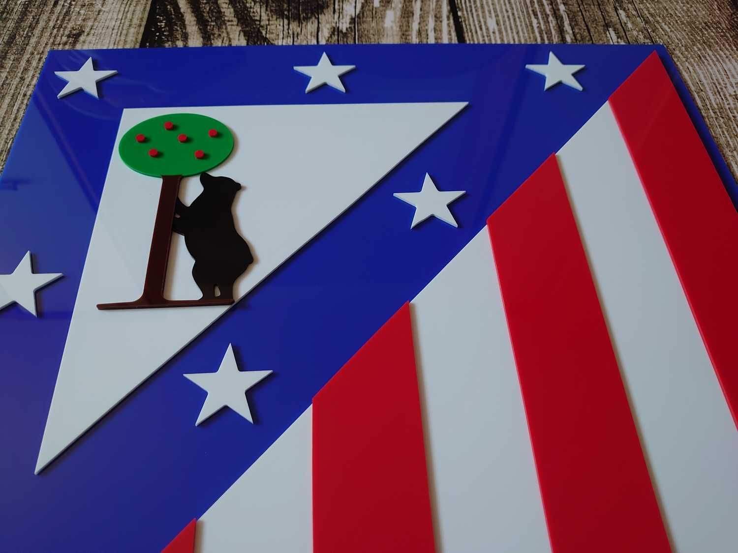 Atletico Madryt nowy Herb na ścianę do domu prezent na urodziny