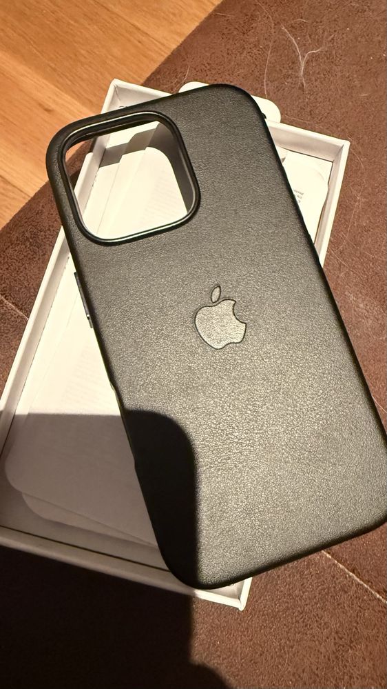 capa em couro para iphone 16 pro original