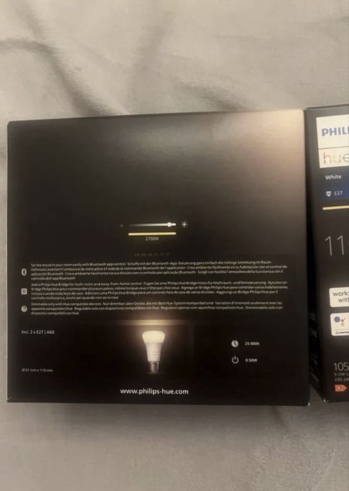 Żarówki philips hue 4 sztuki E27 1100 lm