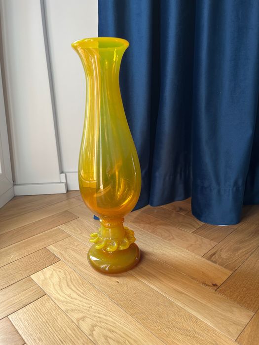 Wazon Słuczan-Orkusz, Krakowski Instytut Szkła, UNIKAT, KIS, Szkło PRL