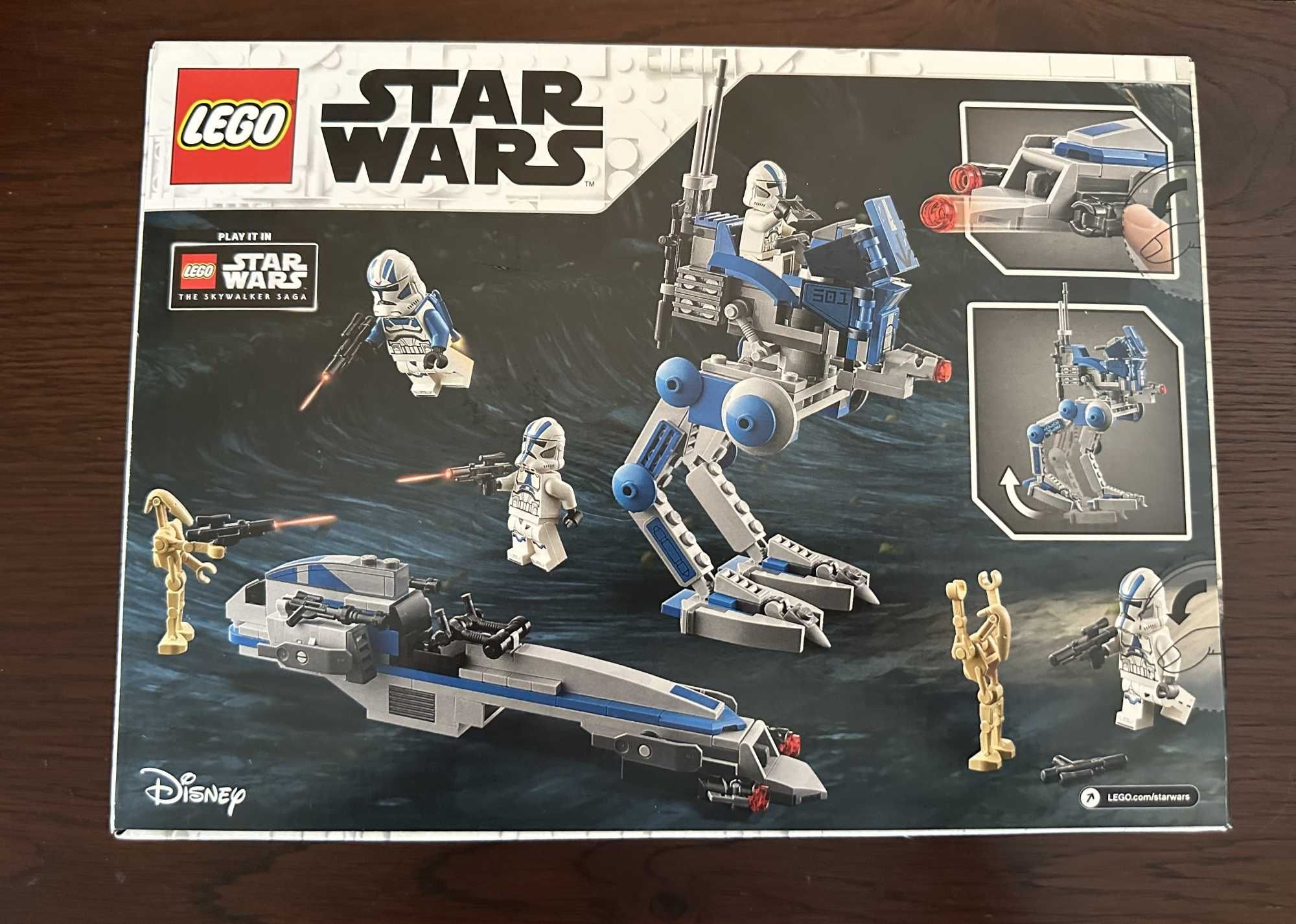 LEGO Star Wars 75280 – 501st Legion Clone Troopers – Novo e Selado