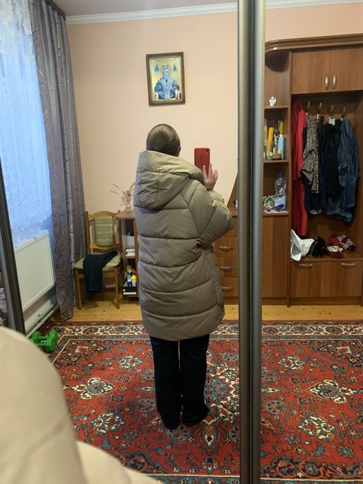 Куртка зимова зефірка оверсайз шоколад