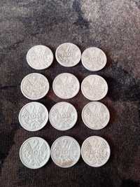 Monety 2 zł 1958,60,73,74r.