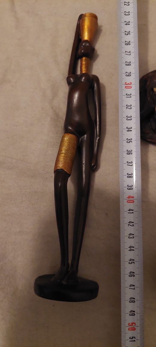 Zestaw 3 figurki w stylu afrykańskim