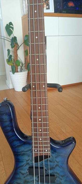 Gitara basowa Washburn T14 transparent blue