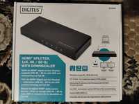 Сплітер Digitus HDMI 1*4 4K/60 Hz металевий