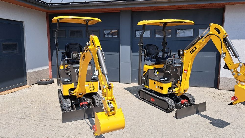Minikoparka Nex N10 Briggs, 1100kg, Joystick, 2025