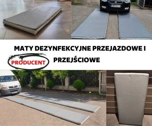 Maty dezynfekcyjne mata wjazd, przejście-Ptasia Grypa, ASF, Pryszczyca