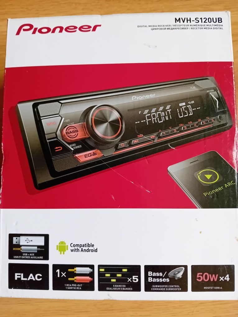 Pioneer MVH-S120UB radio samochodowe c.w.android