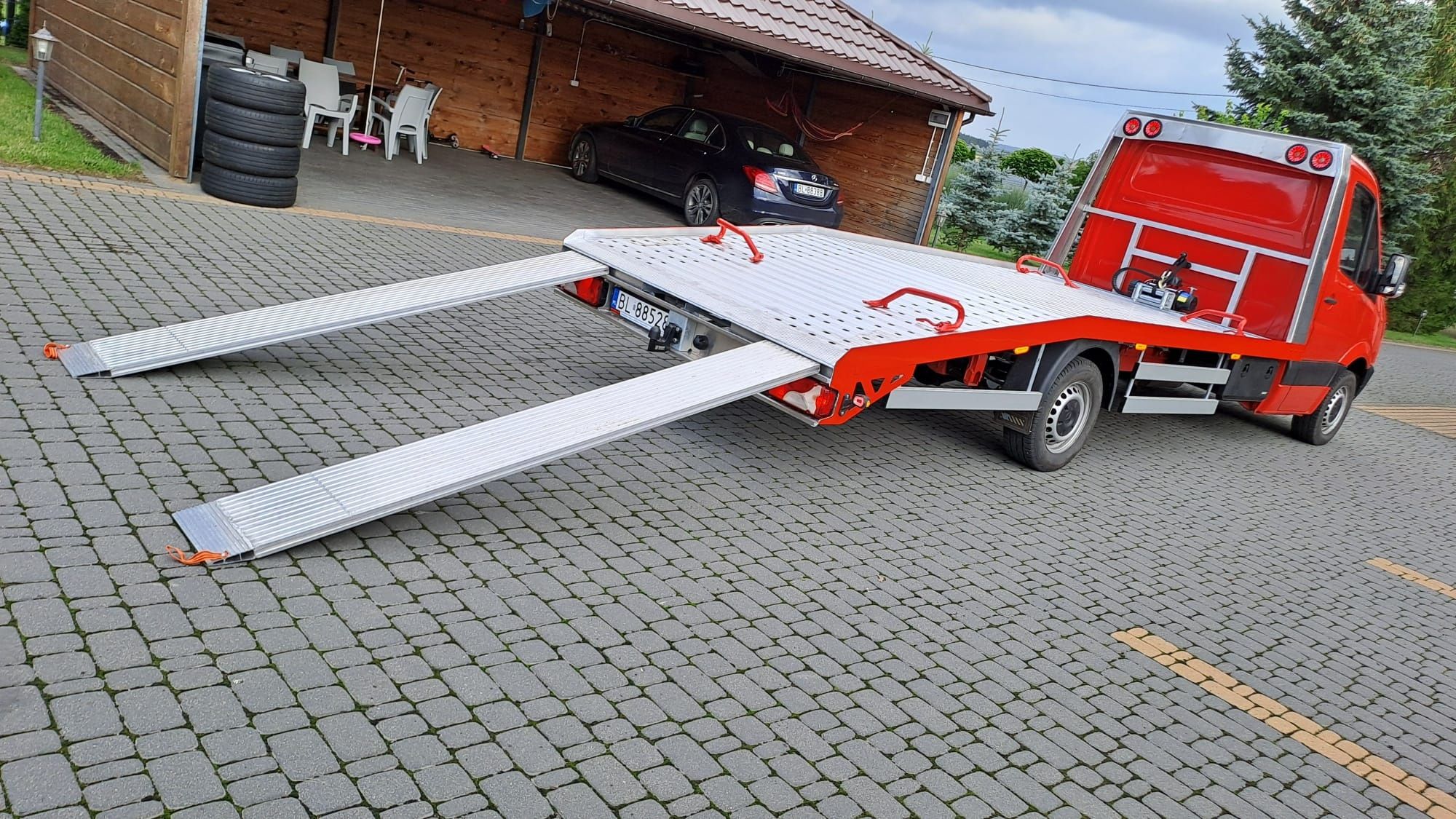 Mercedes sprinter autolaweta laweta pomoc drogowa zamiana