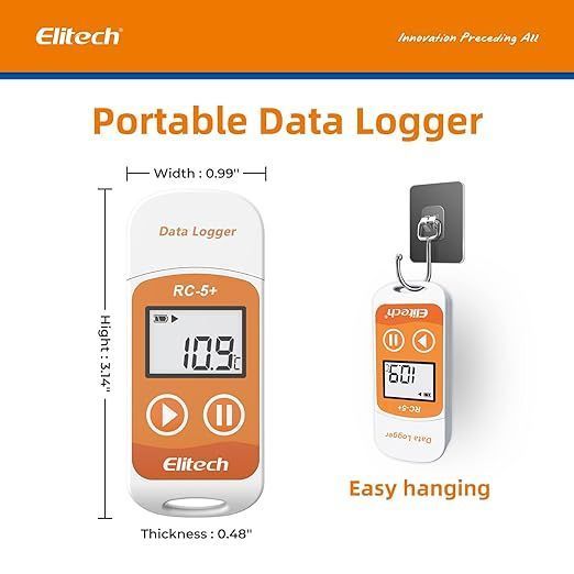 elitech rc-5+ przenośny rejestrator temperatury usb vv