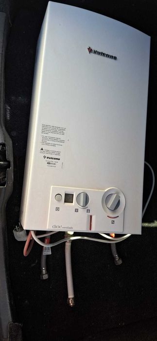 Esquentador a Gás Natural Vulcano Click! Ventilado WRD11 Fernão Ferro