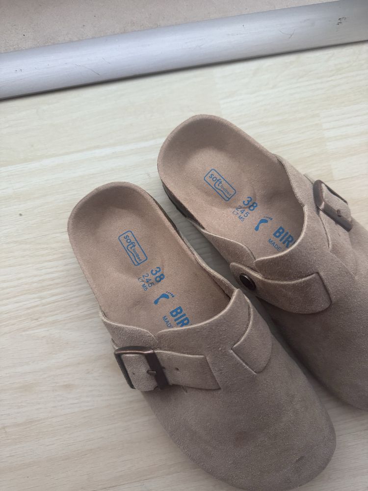 Socas Birkenstock Boston Castanho