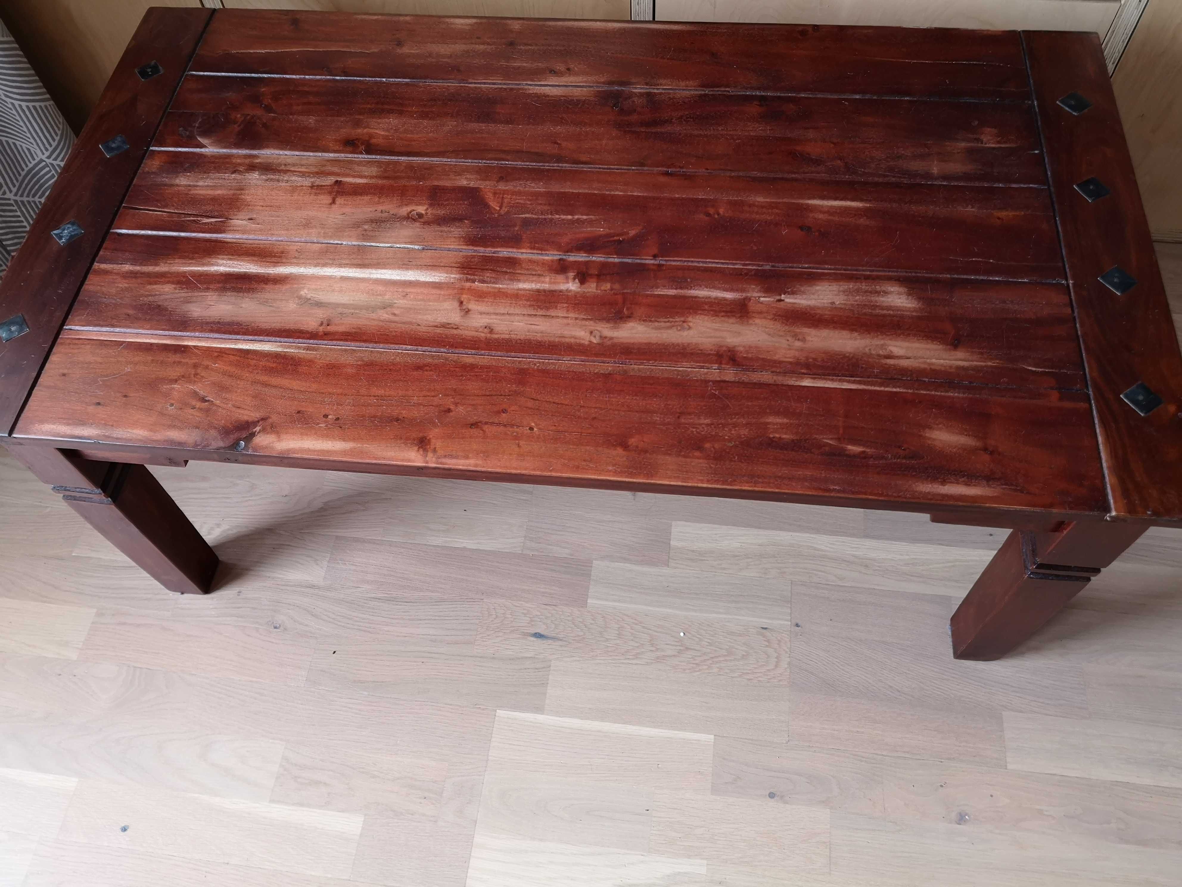 Stół stolik lite drewno rozkręcane nogi