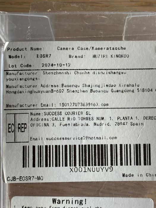 muziri kinokoo eos R7 etui ochronne na aparat