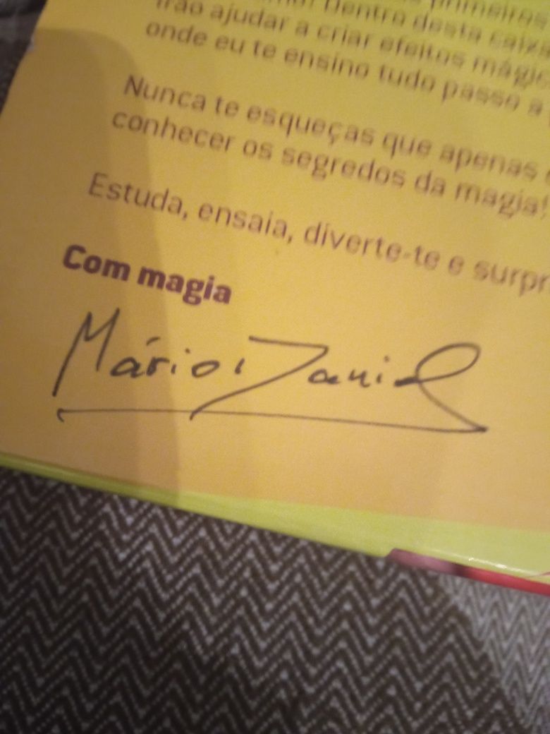Kit de Magia do mágico Mário Daniel autografado