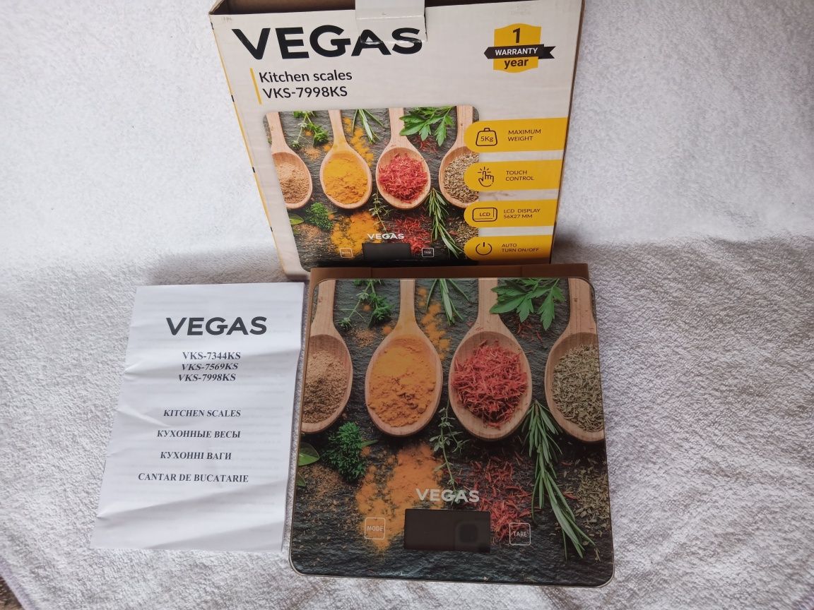 НОВЫЕ! Весы кухонные электронные Vegas VKS-7998KS