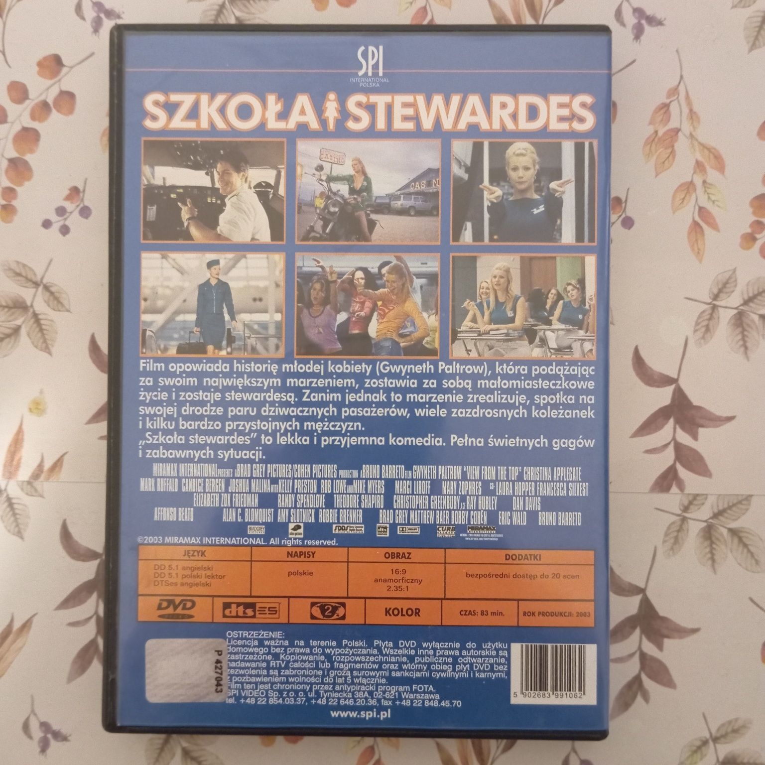 Szkoła stewardes, film DVD, lektor, stan bdb, super cena