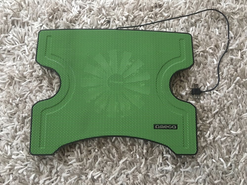 Podstawka podkładka chłodząca pod laptopa zielona wentylator cool pad