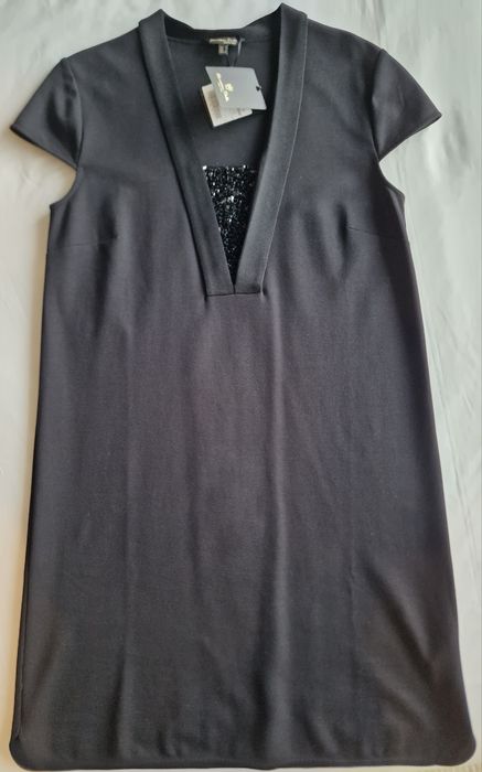 Vestido elegante preto Massimo Dutti