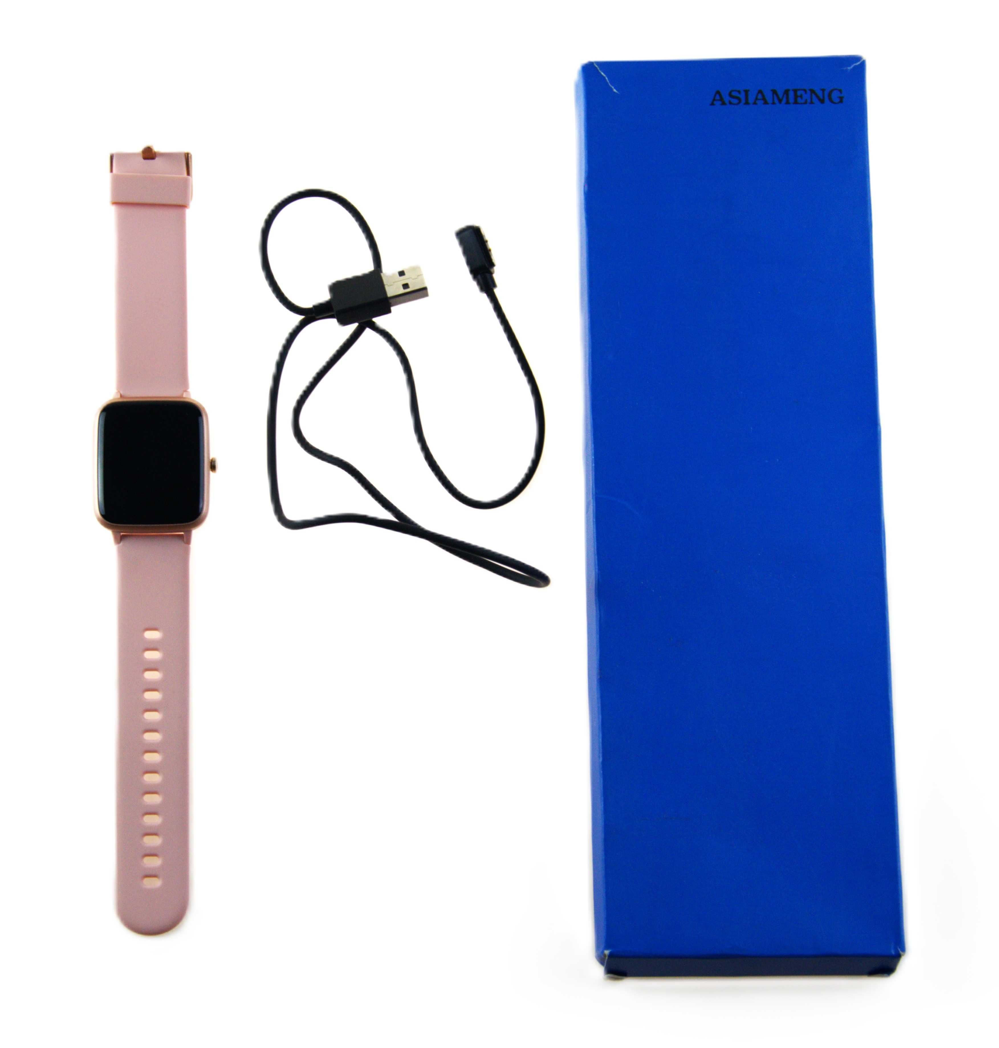 Zegarek smartwatch różowy, ID205L, IP68, ekran dotykowy,ekran 1,3 cala