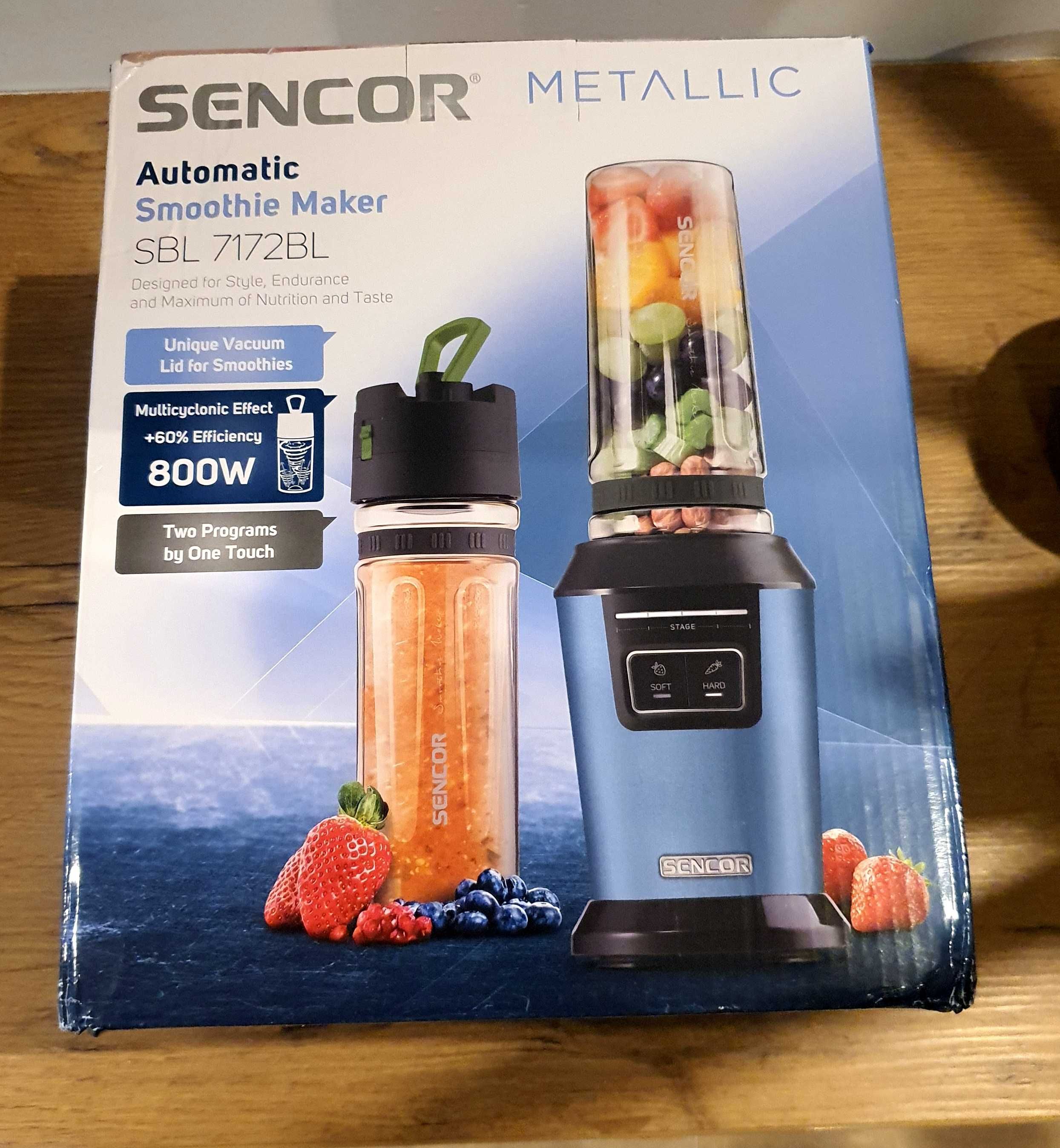 Blender kielichowy Sencor SBL 7172BL nowy smoothie