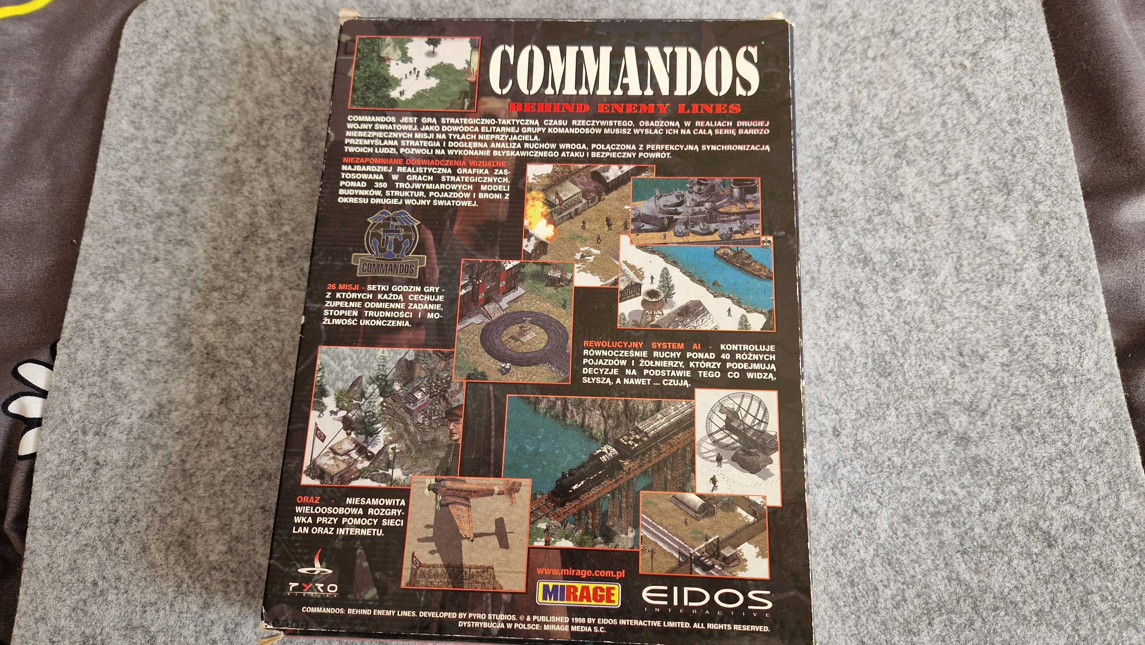 Pc big box Commandos polskie wydanie Mirage