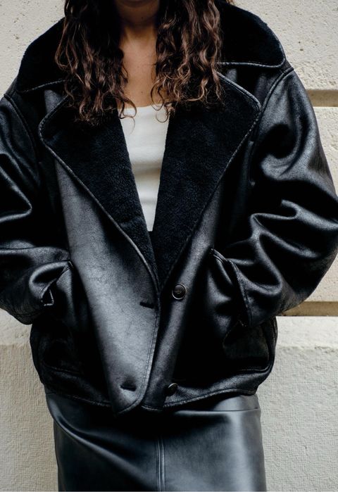 Чорна дублянка зара zara