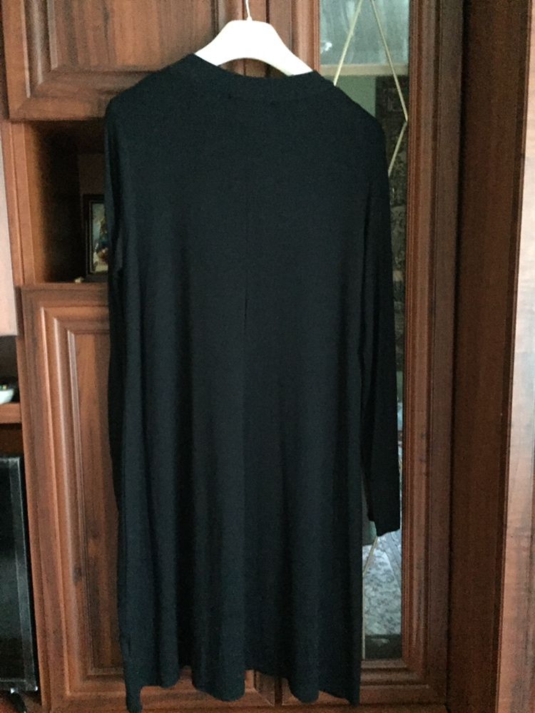 Платье плаття сукня черное вискоза 95 р.46-48-50-52