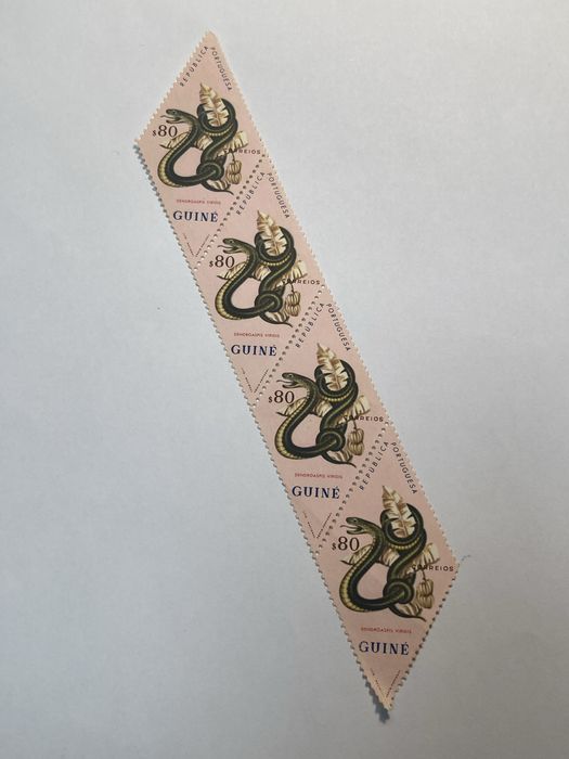 Selos da Guiné, Série Cobras/Reptéis, Não Usados