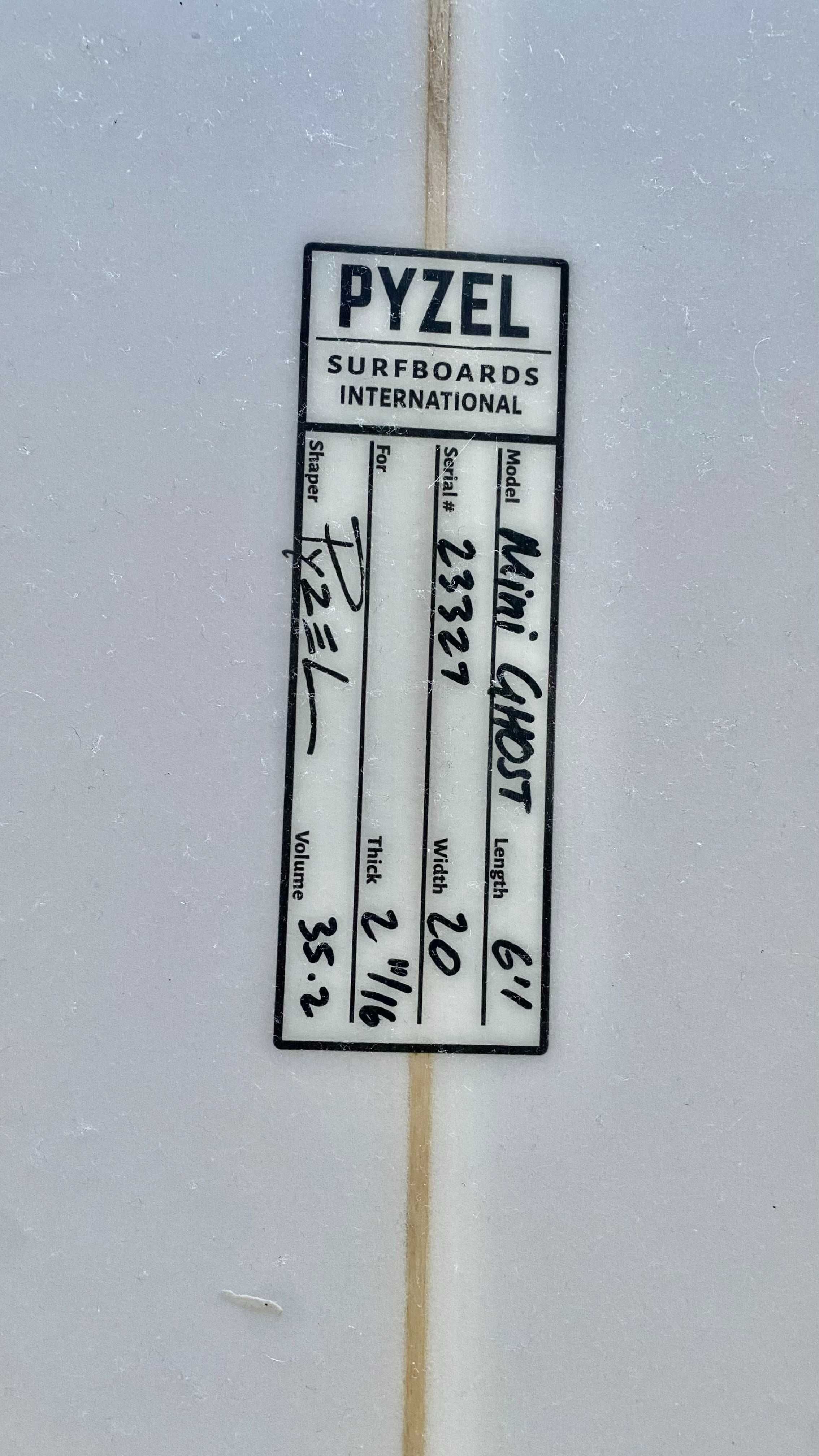 Prancha de Surf Pyzel Mini Ghost 35,2 Litros