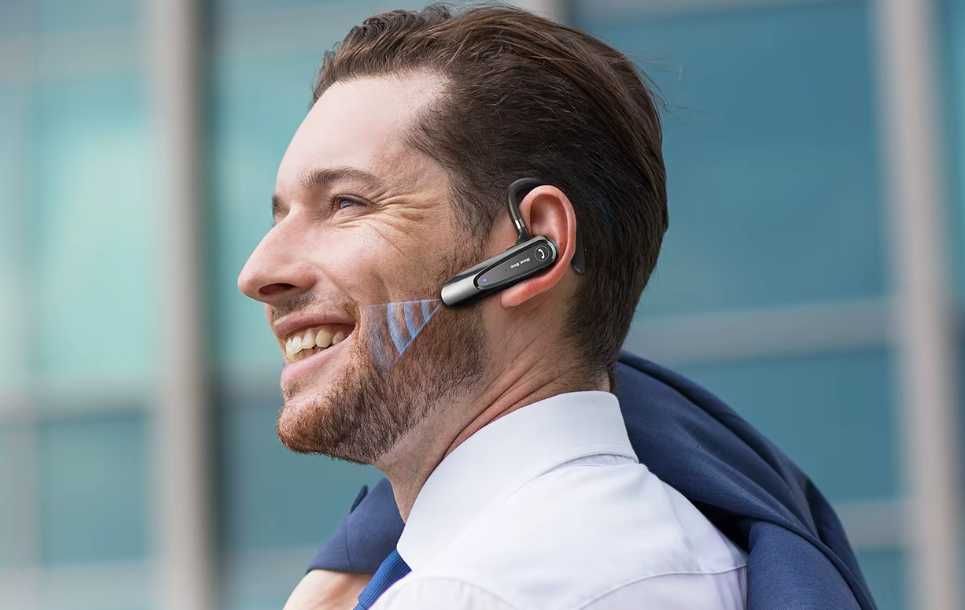 New Bee LC-B45. Блютуз гарнітура з шумопоглинанням + чохол. Розпродаж