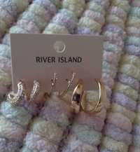 RIVER Island/ Ekskluzywny zestaw 3x kolczyki / NOWY
