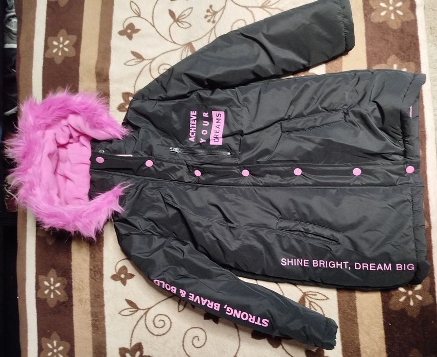 Kurtka zimowa dla dziewczynki Young Idols rozmiar 134/140 Nowa