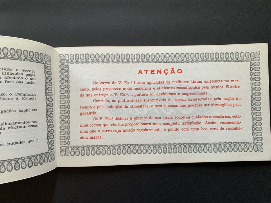 Manual de nanutenção e garantia Ford Cortina