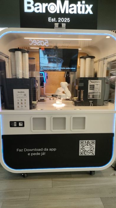 Robot Barista - pronto a instalar, franchising, leasing, renting