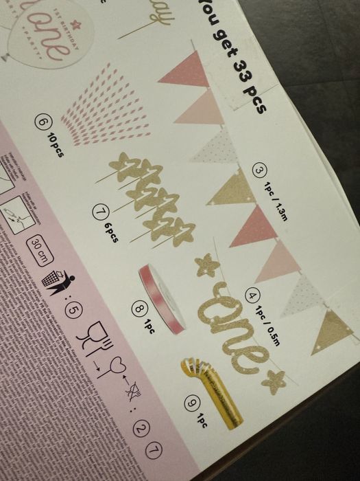 Dekoracje na pierwsze urodziny dziewczynki