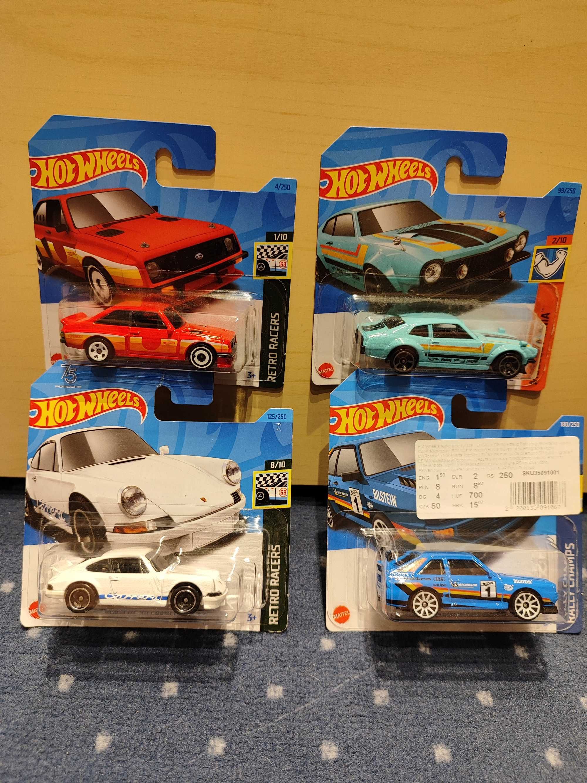 Samochodziki Hot Wheels - 4 sztuki - zestaw 17