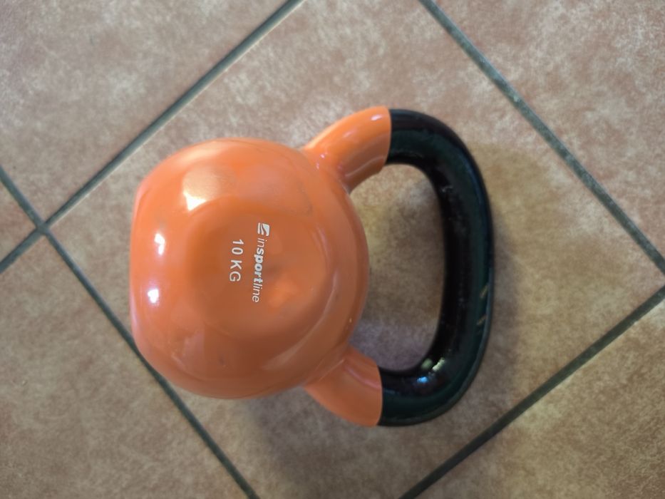 Kettlebell winylowy 10 kg. Żeliwny.