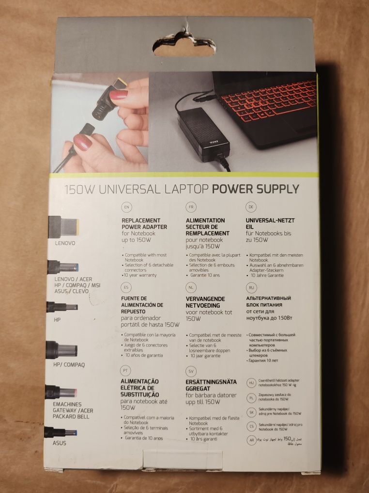 Carregador universal para computador. 150w ( novo, nunca utilizado )li