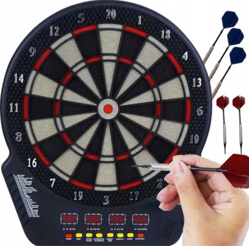 Dart Tarcza Tablica Elektroniczna Gra w Darta Lotki Rzutki Prezent