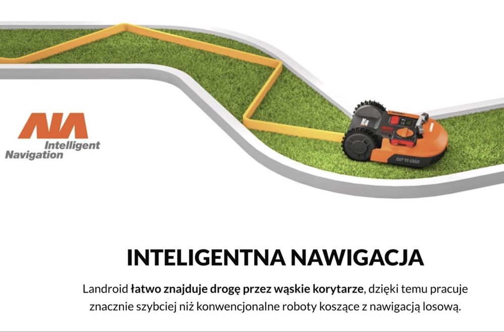 Robot koszacy Worx vision kameraHD  GPS nowy PL gwarancja
