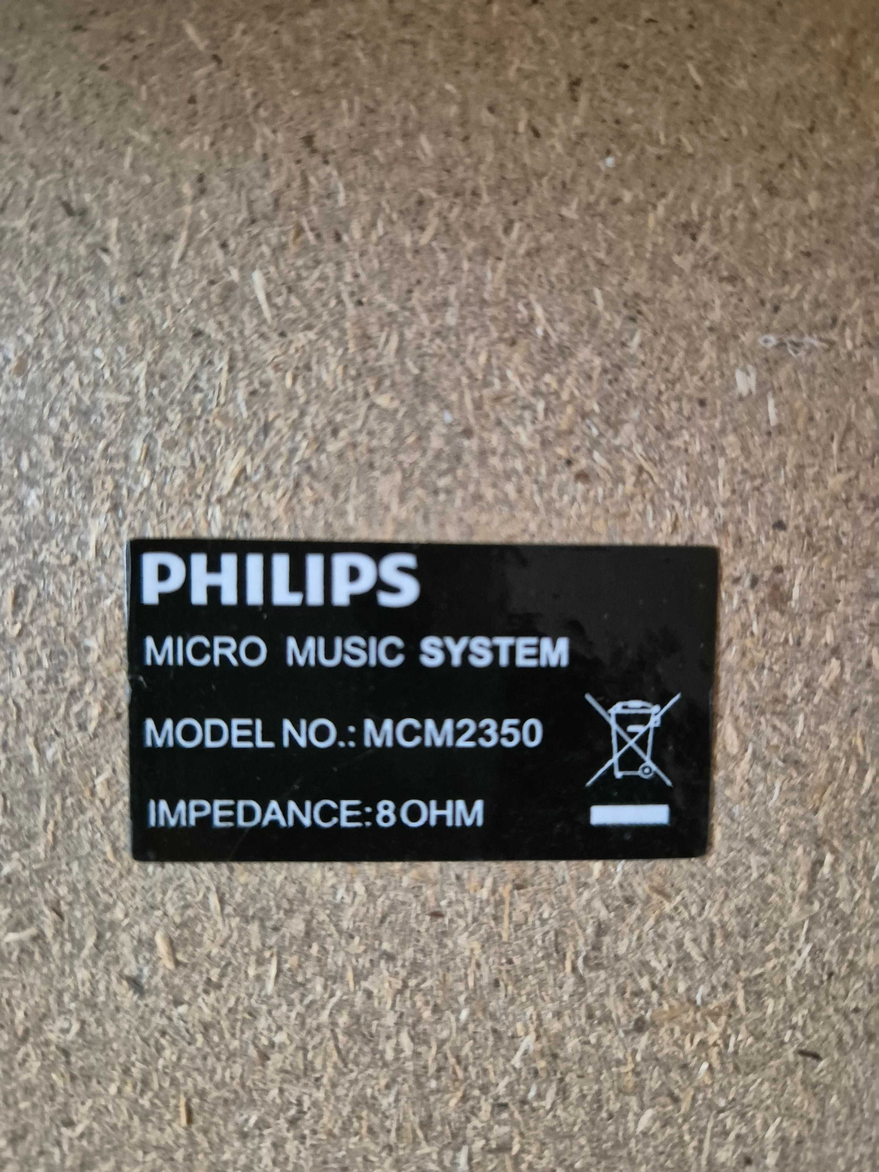 4 głośniki Philips micro music system MCM3350
