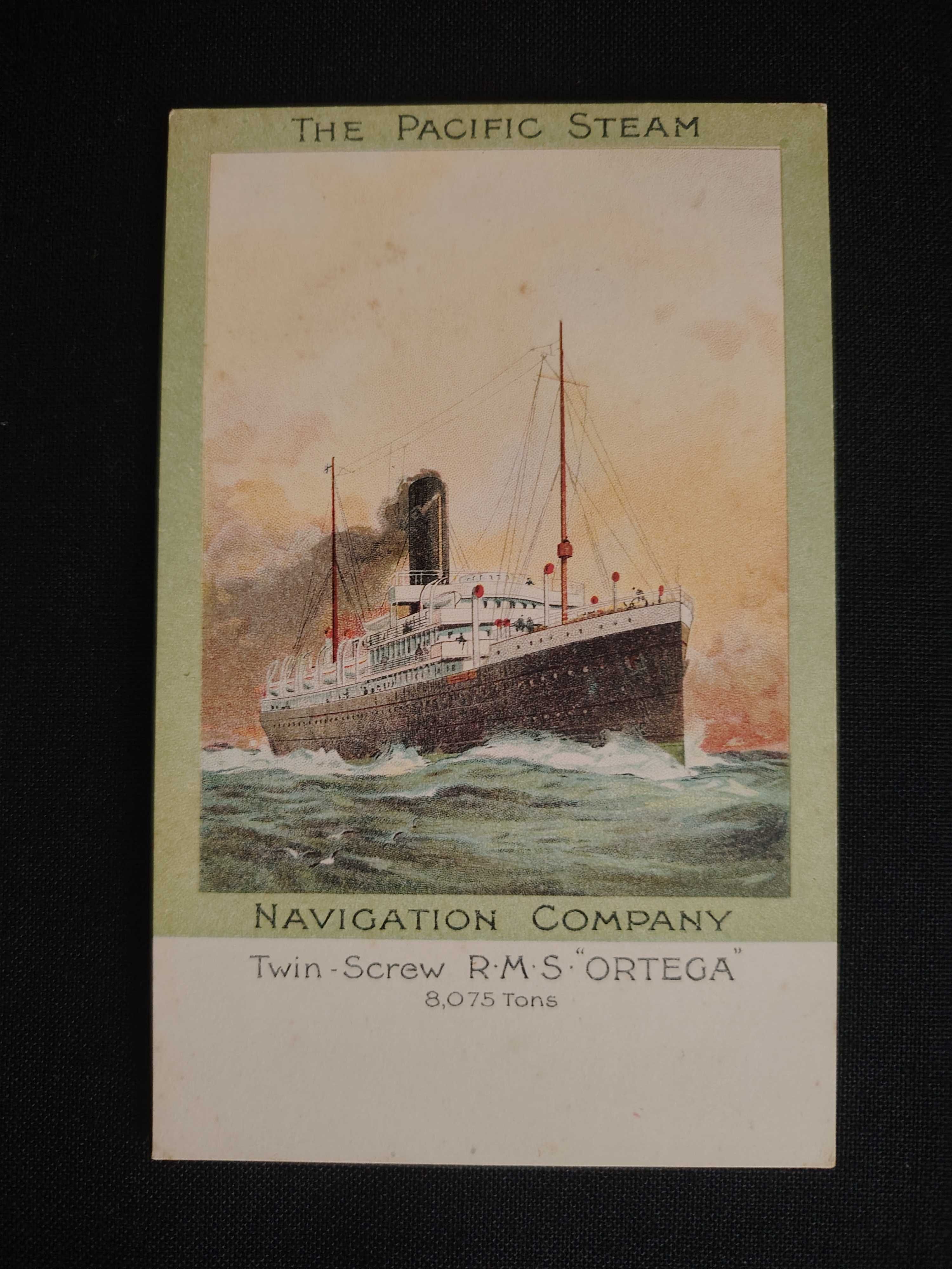 Postais Navios da Companhia de Navegação Pacific Steam