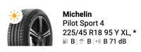 Michelin Pilot Sport 4 225/45R18 95 Y RUN ON FLAT XL, 4 szt.